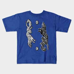 2 Wolves No.2 Kids T-Shirt